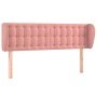 Cabecero de terciopelo rosa 147x23x78/88 cm de vidaXL, Cabeceros y pies de cama - Ref: Foro24-3117631, Precio: 77,95 €, Descu...