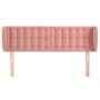 Cabecero de terciopelo rosa 147x23x78/88 cm de vidaXL, Cabeceros y pies de cama - Ref: Foro24-3117631, Precio: 77,95 €, Descu...