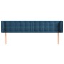 Cabecero de terciopelo azul oscuro 163x23x78/88 cm de vidaXL, Cabeceros y pies de cama - Ref: Foro24-3117636, Precio: 85,69 €...