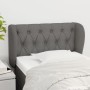 Cabecero de tela gris oscuro 83x23x78/88 cm de vidaXL, Cabeceros y pies de cama - Ref: Foro24-3117455, Precio: 53,95 €, Descu...