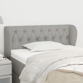 Cabecero de tela gris claro 103x23x78/88 cm de vidaXL, Cabeceros y pies de cama - Ref: Foro24-3117470, Precio: 53,03 €, Descu...
