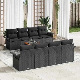 Conjunto de sofás de jardín 9 pcs Negro ratán sintético en Sofás de exterior | Comprar online en Foru.es