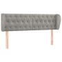 Cabecero de terciopelo gris claro 147x23x78/88 cm de vidaXL, Cabeceros y pies de cama - Ref: Foro24-3117528, Precio: 80,11 €,...