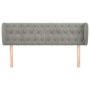 Cabecero de terciopelo gris claro 147x23x78/88 cm de vidaXL, Cabeceros y pies de cama - Ref: Foro24-3117528, Precio: 80,11 €,...