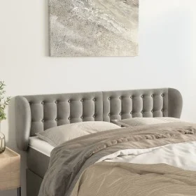 Hellgraues Samtkopfteil 147x23x78/88 cm von vidaXL, Kopf- und Fußteile - Ref: Foro24-3117626, Preis: 82,03 €, Rabatt: %