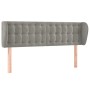 Cabecero de terciopelo gris claro 147x23x78/88 cm de vidaXL, Cabeceros y pies de cama - Ref: Foro24-3117626, Precio: 85,05 €,...