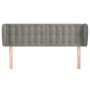 Cabecero de terciopelo gris claro 147x23x78/88 cm de vidaXL, Cabeceros y pies de cama - Ref: Foro24-3117626, Precio: 85,05 €,...