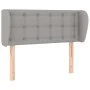 Kopfteil aus hellgrauem Stoff, 103 x 23 x 78/88 cm von vidaXL, Kopf- und Fußteile - Ref: Foro24-3117568, Preis: 51,29 €, Raba...
