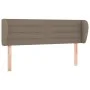 Taupe gray fabric headboard 147x23x78/88 cm by vidaXL, Headboards and footboards - Ref: Foro24-3117286, Price: 72,01 €, Disco...