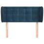 Cabecero de terciopelo azul oscuro 93x23x78/88 cm de vidaXL, Cabeceros y pies de cama - Ref: Foro24-3117618, Precio: 60,71 €,...