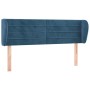 Cabecero de terciopelo azul oscuro 147x23x78/88 cm de vidaXL, Cabeceros y pies de cama - Ref: Foro24-3117336, Precio: 69,83 €...