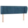 Dunkelblaues Samtkopfteil 147x23x78/88 cm von vidaXL, Kopf- und Fußteile - Ref: Foro24-3117336, Preis: 71,95 €, Rabatt: %