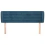 Dunkelblaues Samtkopfteil 147x23x78/88 cm von vidaXL, Kopf- und Fußteile - Ref: Foro24-3117336, Preis: 71,95 €, Rabatt: %