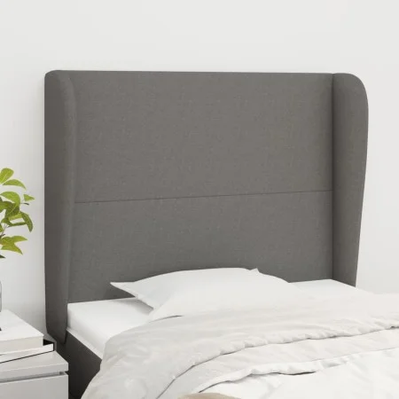 Kopfteil mit dunkelgrauen Stoffohren 103x23x118/128 cm von vidaXL, Kopf- und Fußteile - Ref: Foro24-3117667, Preis: 80,16 €, ...