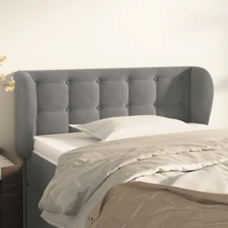 Hellgraues Samtkopfteil 83x23x78/88 cm von vidaXL, Kopf- und Fußteile - Ref: Foro24-3117608, Preis: 44,04 €, Rabatt: %