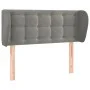 Hellgraues Samtkopfteil 83x23x78/88 cm von vidaXL, Kopf- und Fußteile - Ref: Foro24-3117608, Preis: 44,04 €, Rabatt: %