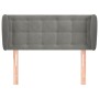 Cabecero de terciopelo gris claro 83x23x78/88 cm de vidaXL, Cabeceros y pies de cama - Ref: Foro24-3117608, Precio: 44,92 €, ...