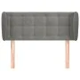 Hellgraues Samtkopfteil 83x23x78/88 cm von vidaXL, Kopf- und Fußteile - Ref: Foro24-3117608, Preis: 44,04 €, Rabatt: %