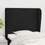 Cabecero con orejas de tela negro 83x23x118/128 cm de vidaXL, Cabeceros y pies de cama - Ref: Foro24-3117652, Precio: 69,97 €...