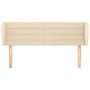 Cabecero de tela color crema 147x23x78/88 cm de vidaXL, Cabeceros y pies de cama - Ref: Foro24-3117287, Precio: 84,26 €, Desc...