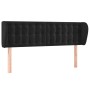 Cabecero de terciopelo negro 147x23x78/88 cm de vidaXL, Cabeceros y pies de cama - Ref: Foro24-3117628, Precio: 92,34 €, Desc...