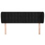 Cabecero de terciopelo negro 147x23x78/88 cm de vidaXL, Cabeceros y pies de cama - Ref: Foro24-3117628, Precio: 92,34 €, Desc...