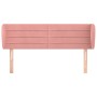 Cabecero de terciopelo rosa 147x23x78/88 cm de vidaXL, Cabeceros y pies de cama - Ref: Foro24-3117337, Precio: 63,65 €, Descu...
