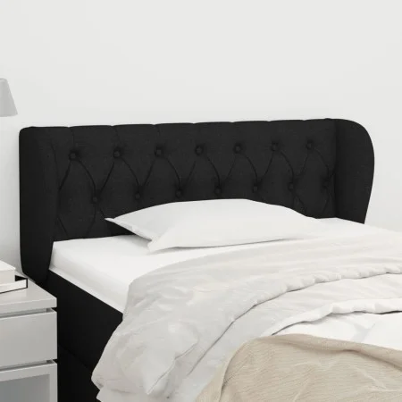 Black fabric headboard 93x23x78/88 cm by vidaXL, Headboards and footboards - Ref: Foro24-3117464, Price: 57,15 €, Discount: %
