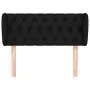 Black fabric headboard 93x23x78/88 cm by vidaXL, Headboards and footboards - Ref: Foro24-3117464, Price: 57,15 €, Discount: %
