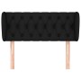 Cabecero de tela negro 93x23x78/88 cm de vidaXL, Cabeceros y pies de cama - Ref: Foro24-3117464, Precio: 54,09 €, Descuento: %