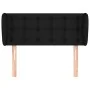Black fabric headboard 93x23x78/88 cm by vidaXL, Headboards and footboards - Ref: Foro24-3117562, Price: 49,23 €, Discount: %