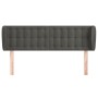 Cabecero de terciopelo gris oscuro 147x23x78/88 cm de vidaXL, Cabeceros y pies de cama - Ref: Foro24-3117627, Precio: 77,95 €...