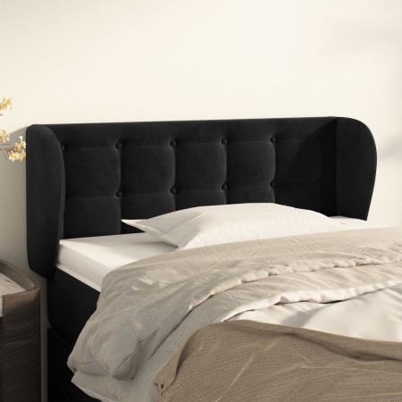 Cabecero de terciopelo negro 103x23x78/88 cm de vidaXL, Cabeceros y pies de cama - Ref: Foro24-3117622, Precio: 55,10 €, Desc...