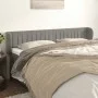 Hellgraues Samtkopfteil 163x23x78/88 cm von vidaXL, Kopf- und Fußteile - Ref: Foro24-3117436, Preis: 80,55 €, Rabatt: %