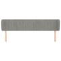 Cabecero de terciopelo gris claro 163x23x78/88 cm de vidaXL, Cabeceros y pies de cama - Ref: Foro24-3117436, Precio: 83,64 €,...