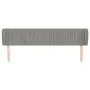 Hellgraues Samtkopfteil 163x23x78/88 cm von vidaXL, Kopf- und Fußteile - Ref: Foro24-3117436, Preis: 80,55 €, Rabatt: %