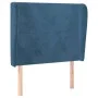 Headboard with dark blue velvet ears 103x23x118/128 cm by vidaXL, Headboards and footboards - Ref: Foro24-3117722, Price: 88,...