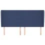 Headboard with blue fabric ears 183x23x118/128 cm by vidaXL, Headboards and footboards - Ref: Foro24-3117696, Price: 116,39 €...