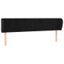 Cabecero de terciopelo negro 183x23x78/88 cm de vidaXL, Cabeceros y pies de cama - Ref: Foro24-3117444, Precio: 78,89 €, Desc...