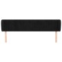 Cabecero de terciopelo negro 183x23x78/88 cm de vidaXL, Cabeceros y pies de cama - Ref: Foro24-3117444, Precio: 78,89 €, Desc...