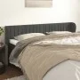Kopfteil aus dunkelgrauem Samt, 203 x 23 x 78/88 cm von vidaXL, Kopf- und Fußteile - Ref: Foro24-3117449, Preis: 76,82 €, Rab...