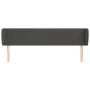 Kopfteil aus dunkelgrauem Samt, 203 x 23 x 78/88 cm von vidaXL, Kopf- und Fußteile - Ref: Foro24-3117449, Preis: 76,82 €, Rab...
