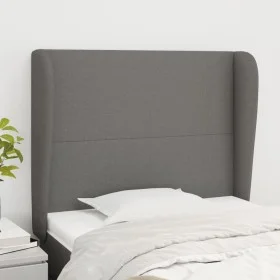Kopfteil mit dunkelgrauen Stoffohren 83x23x118/128 cm von vidaXL, Kopf- und Fußteile - Ref: Foro24-3117651, Preis: 75,23 €, R...