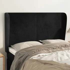 Kopfteil mit Ohren aus schwarzem Samt, 147 x 23 x 118/128 cm von vidaXL, Kopf- und Fußteile - Ref: Foro24-3117726, Preis: 130...