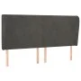 Headboard with dark gray velvet ears 163x23x118/128 cm by vidaXL, Headboards and footboards - Ref: Foro24-3117731, Price: 118...