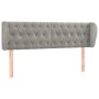 Cabecero de terciopelo gris claro 163x23x78/88 cm de vidaXL, Cabeceros y pies de cama - Ref: Foro24-3117534, Precio: 87,45 €,...