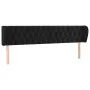 Kopfteil aus schwarzem Samt, 183 x 23 x 78/88 cm von vidaXL, Kopf- und Fußteile - Ref: Foro24-3117542, Preis: 97,62 €, Rabatt: %