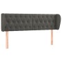 Cabecero de terciopelo gris oscuro 147x23x78/88 cm de vidaXL, Cabeceros y pies de cama - Ref: Foro24-3117529, Precio: 83,30 €...