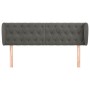 Cabecero de terciopelo gris oscuro 147x23x78/88 cm de vidaXL, Cabeceros y pies de cama - Ref: Foro24-3117529, Precio: 83,30 €...