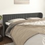 Cabecero de terciopelo gris oscuro 163x23x78/88 cm de vidaXL, Cabeceros y pies de cama - Ref: Foro24-3117437, Precio: 74,28 €...